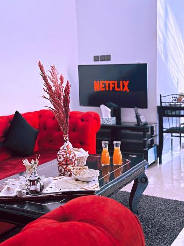 共用Lounge/電視區, CHAY - Appartements a Ouarzazate in 瓦爾紮紮特機場