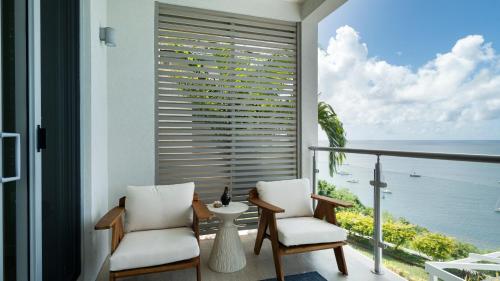 Balcony/terrace, Premium Ocean View Condo - Amethyst in Grand Anse