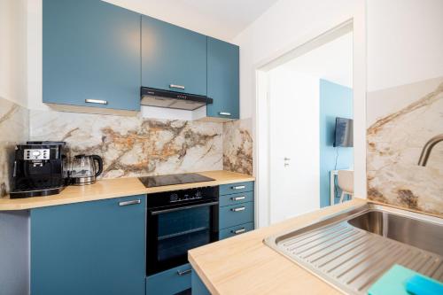 Konyha, Gemütliche, moderne Ferienwohnung in Stadtnähe (Gemutliche, moderne Ferienwohnung in Stadtnahe) in Lindleinsmuhle