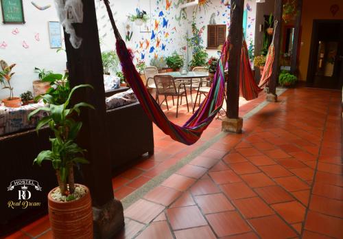 Banquet hall, Real Dream Hostel in San Gil