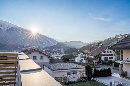 Kilátás, Modernes Studio mit sonniger Dachterrasse in Telfs