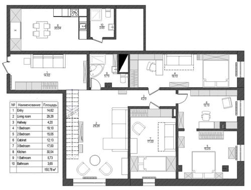 ШИКАРНАЯ 3х ком. 150м2 Мирабадский р-н Гранд Мир, Taszkient (zdjęcie 6)