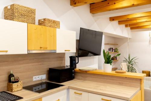Iekārtas, Slow Mountain Family Base - Spacious 2BR Apartment, 2 Bath, Sleeps 8 with Mountain View and Backyard in Ļiptovska Kokava