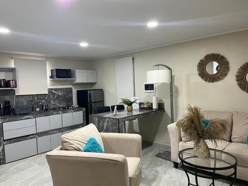 Cozy 1-bedroom apartment minutes away drive to Mangel Halto Beach in Savaneta