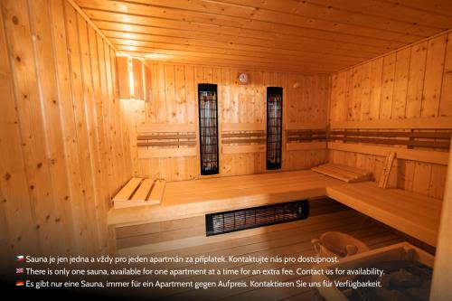 Σάουνα, Rodinné apartmány LEVÝPRAVÝ ve Frymburku (Rodinne apartmany LEVYPRAVY ve Frymburku) in Frymburk