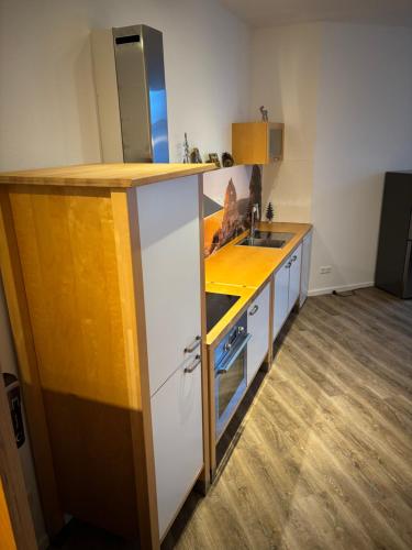 廚房, Ferienwohnung schwäbische Alb Bäuerles Bärbel (Ferienwohnung schwabische Alb Bauerles Barbel) in 黑羅爾茨塔特