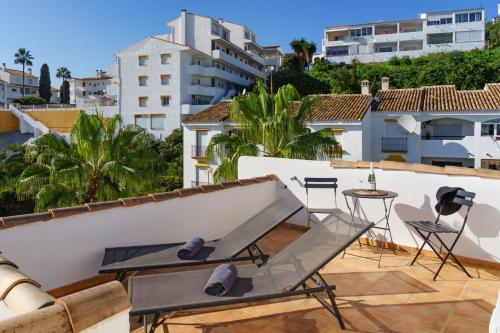 Two bedroom, two bathroom, balcony, pool area, view, Málaga (fotografie 2)