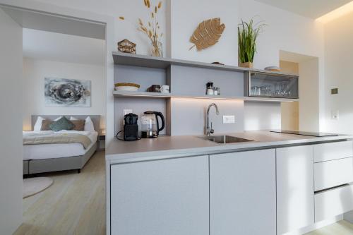 廚房, Apartment Mohr am Semmering in 塞梅寧