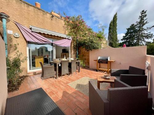 Le Mazet - terrasse & piscine - clim - plain-pied
