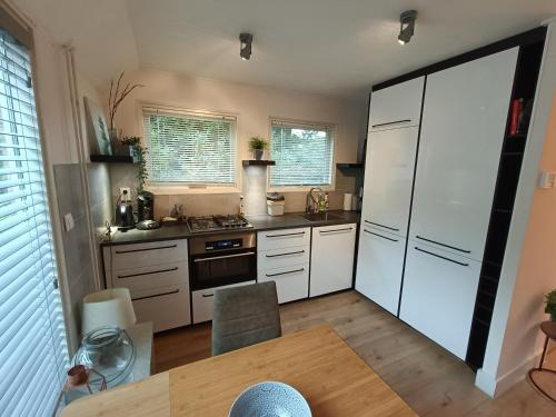 Kitchen, Landhuisje 31 'De Akkersteen' Bospark IJsselheide Zwolle Hattemerbroek in Hattemerbroek