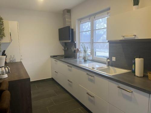 virtuve, Ferienwohnung zum Gasthaus Hecker Hof in Moorgrund