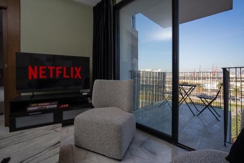 Luxueux Appartement 2 Chambres, Vue Casa Port, Casablanca