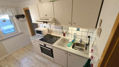 virtuve, Ferienhaus Erzgebirgsglück (Ferienhaus Erzgebirgsgluck) in Sehmatal