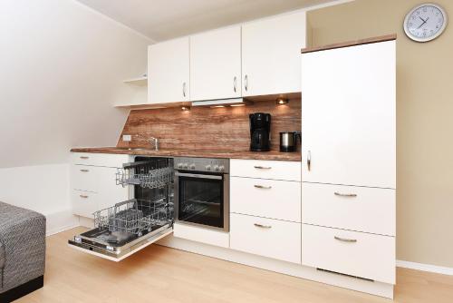 virtuve, Reiterhof Grundeich in Holtgast