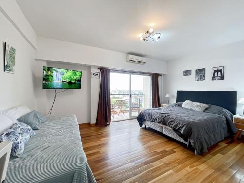 المرافق, Cozy Studio on a High Floor with Panoramic Views in Villa Urquiza in Villa Urquiza