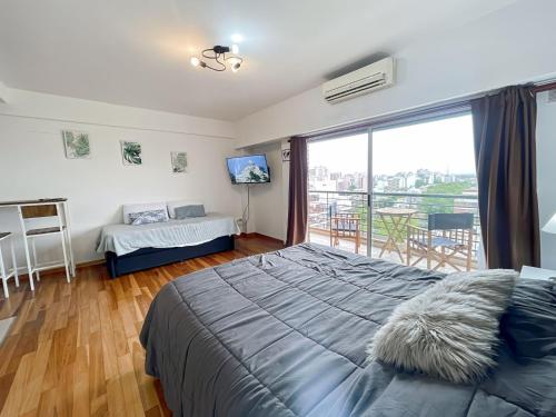 المرافق, Cozy Studio on a High Floor with Panoramic Views in Villa Urquiza in Villa Urquiza
