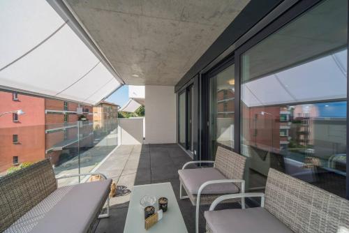 Balkon/terasa, Brand New Apartment In The Heart Of Lugano City10 in Massagno