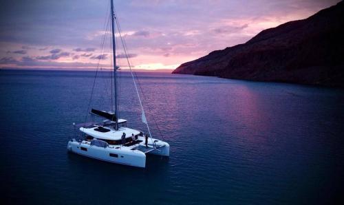 Epic Magical Catamaran In Marina in La Paz, Mexico