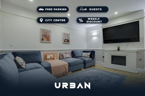 Spacious 4-Bedroom City Centre Houses, Sleeps 8 With Parking For 3 Cars cottage Peterborough