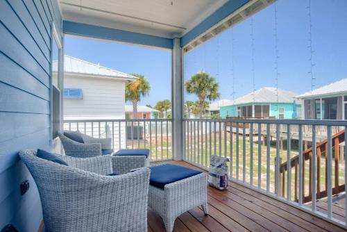 Balcony/terrace, Rookery 3 Beach Cottages with two pools hot tub in Gulf Highlands