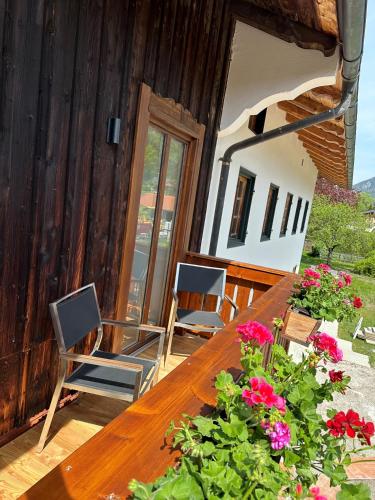 陽台/露台, Ferienwohnung Zum Wunsch in 羅塔-埃格爾恩