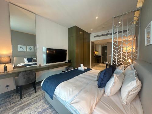Business Bay Modern studio with a Pool view at DAMAC Maison Prive, Dubaj (fotografie 6)