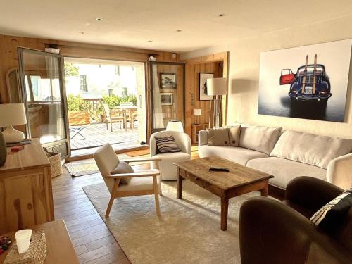 Appartement au cœur de Megève avec terrasse, cheminée, 3 chambres, wifi et linge inclus - FR-1-453-311