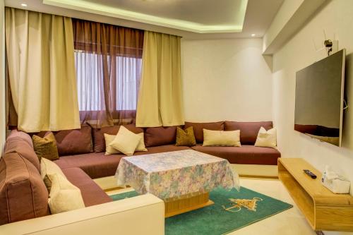 Shared lounge/TV area, Appartement Confortable au Centre d Agadir in Les Amicales