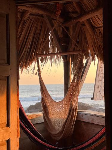 Ban công/sân hiên, Buena Onda Surf House in Las Penitas