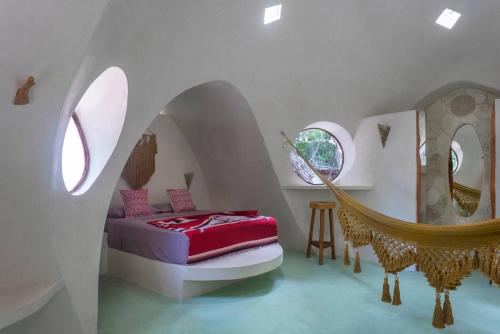 Room in Lodge - Eco-lush Double Mayan Dome Cenote And Bikes in Tulum, Mexico