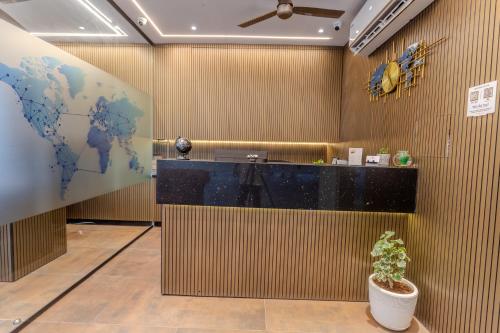 Lobby, World Inn Hotel in Maddilapalem