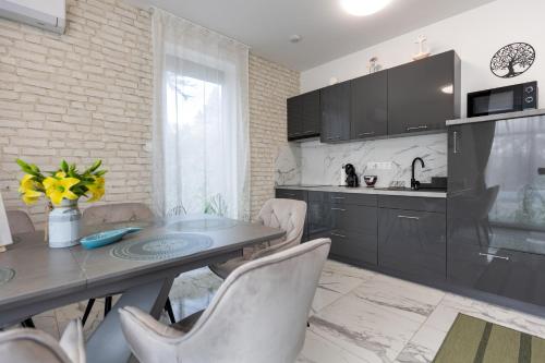 Kitchen, Dream Apartman Aliga II in Balatonvilágos