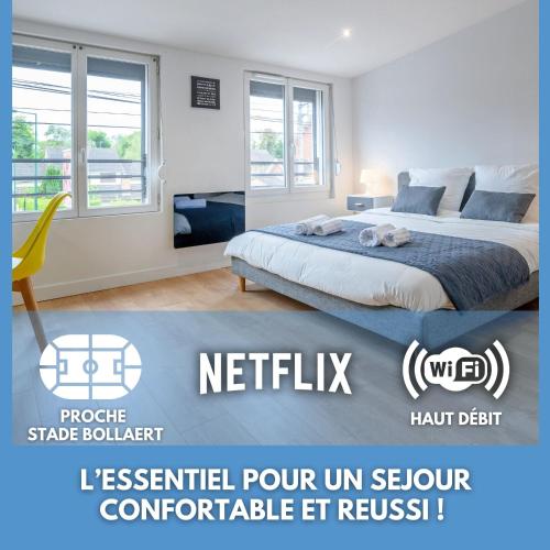 Le Louvre Lens - Premium - Wifi - Balcon & Parking, Lens