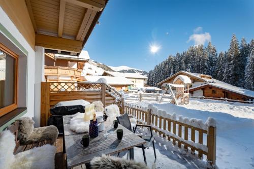 balcon/terasă, Anja's Schonblick - Bed & Breakfast in Gerlos