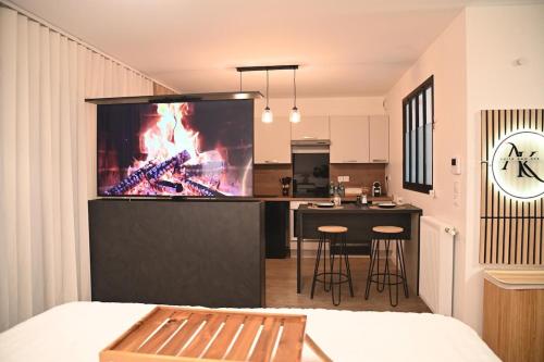 Létesítmények, Suite and spa jacuzzi sauna proche Paris in Beaumont-sur-Oise