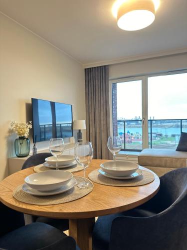Спільний лаунж/ТБ зона, Apartament Premium Zamkowa B12 in Тчев