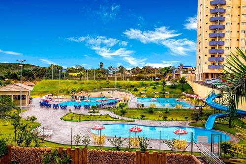 Exterior view, Golden Dolphin Grande Hotel Caldas Novas - ACHEI FERIAS - Com Roupa de Cama in Vila Franca