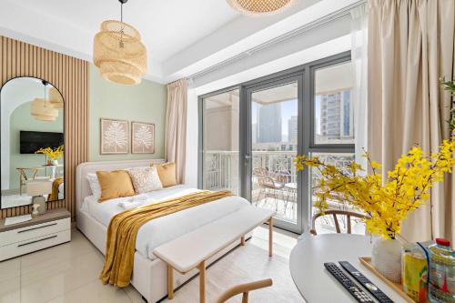 Silkhaus Vacation Homes Modern Studio with Burj Khalifa View, Dubaj