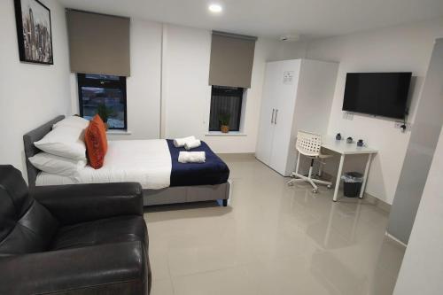Leeds 3 Bed En-suites Apartment Retreat- Sleeps 9, Leeds (fotografie 6)