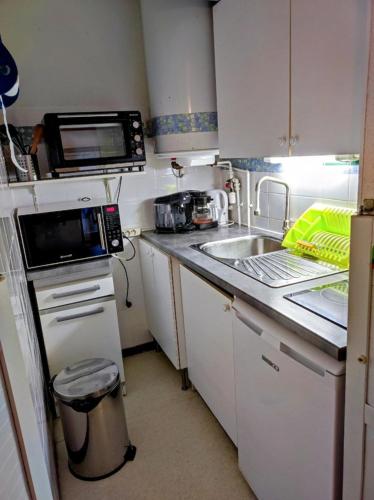 Konyha, Grand Studio Balcon Parking Privé classé 1 étoile Aulus les Bains (Grand Studio Balcon Parking Prive classe 1 etoile Aulus les Bains) in Aulus-les-Bains