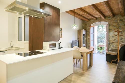 Ganganell Centre. Apartamento con Patio in Besalu