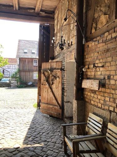 Pretty half-timbered cottage on romantic yard in Fuldabrück
