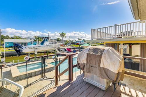 Spacious Canalfront Home with Pool about half Mi to Beach in Hudson