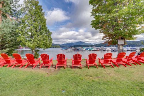 Lake Placid Condo with Patio - Walk to Beach! in Whiteface