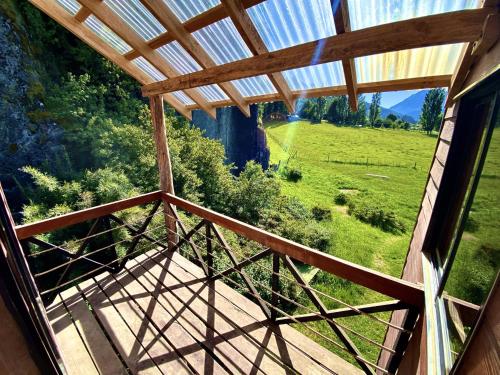 شرفة/ تراس, Hostal Las Natalias in Futaleufu