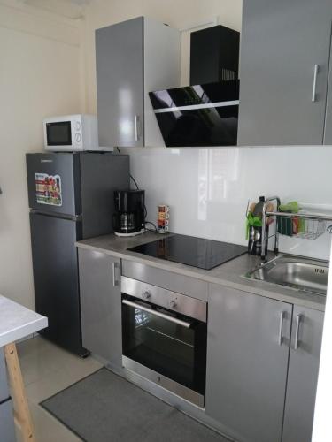 Kitchen, LES GITES RAMA STUDIO Sainte-Anne in Sainte Anne