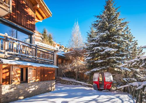 Appartement dans chalet 5 pièces, 14 pers, 4 ch, WiFi, jardin privé