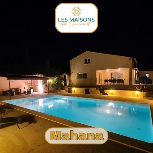 Mahana, belle villa avec piscine gîte à louer Gontier