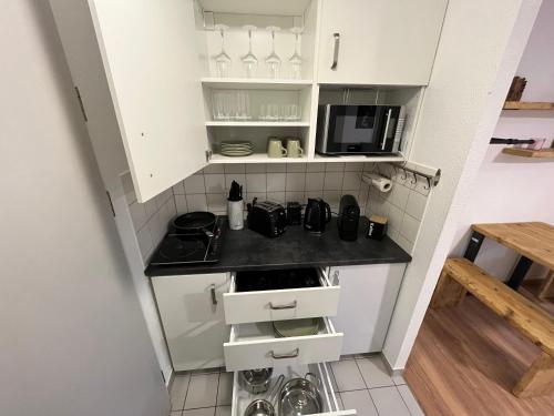 Studio an der Elbe mit Balkon, Küche und Netflix, Drážďany (fotografie 3)