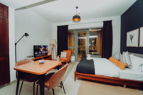 Elegant Studio Downtown 5 Minute Walk to Burj Khalifa & Dubai Mall, Dubai (Foto 3)
